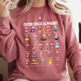 Space Alphabet Galaxy Astronaut Planets Student Teacher Comfort Colors Sweatshirt Crimson Space Alphabet Galaxy Astronaut Planets Student Teacher Comfort Colors Sweatshirt Crimson