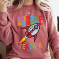 Space Middle School Teacher Back To School Men Women Kids Comfort Colors Sweatshirt Crimson Space Middle School Teacher Back To School Men Women Kids Comfort Colors Sweatshirt Crimson