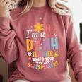 Special Education ASL Teacher Superpower DHH Teacher Comfort Colors Sweatshirt Crimson Special Education ASL Teacher Superpower DHH Teacher Comfort Colors Sweatshirt Crimson