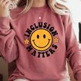 Special Education Teacher Autism Awareness Inclusion Matters Comfort Colors Sweatshirt Crimson Special Education Teacher Autism Awareness Inclusion Matters Comfort Colors Sweatshirt Crimson