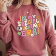 Special Education Teacher Era Inspirational SPED ABA Autism Comfort Colors Sweatshirt Crimson Special Education Teacher Era Inspirational SPED ABA Autism Comfort Colors Sweatshirt Crimson