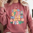 Special Education Teacher Team SPED Grow With The Flow Comfort Colors Sweatshirt Crimson Special Education Teacher Team SPED Grow With The Flow Comfort Colors Sweatshirt Crimson