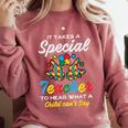 Special Teacher To Hear Child Cant Say Autism Awareness Sped Comfort Colors Sweatshirt Crimson Special Teacher To Hear Child Cant Say Autism Awareness Sped Comfort Colors Sweatshirt Crimson