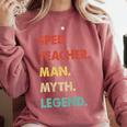 Sped Teacher Man Myth Legend Comfort Colors Sweatshirt Crimson Sped Teacher Man Myth Legend Comfort Colors Sweatshirt Crimson