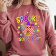 Spooky ESOL Teacher Halloween ESOL Teaching Coquette Comfort Colors Sweatshirt Crimson Spooky ESOL Teacher Halloween ESOL Teaching Coquette Comfort Colors Sweatshirt Crimson