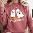 Spooky Inequalities Ghosts Halloween Math Teacher Comfort Colors Sweatshirt Crimson Spooky Inequalities Ghosts Halloween Math Teacher Comfort Colors Sweatshirt Crimson