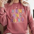 Spring Easter Reading Teacher Science Of Reading Comfort Colors Sweatshirt Crimson Spring Easter Reading Teacher Science Of Reading Comfort Colors Sweatshirt Crimson