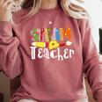 Steam Teacher Science Tech Engineering Arts Maker Comfort Colors Sweatshirt Crimson