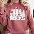 STEM Rocks Science Technology Engineering Math STEM Teacher Comfort Colors Sweatshirt Crimson STEM Rocks Science Technology Engineering Math STEM Teacher Comfort Colors Sweatshirt Crimson