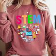 STEM Science Technology Engineering Math Teacher Comfort Colors Sweatshirt Crimson STEM Science Technology Engineering Math Teacher Comfort Colors Sweatshirt Crimson