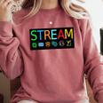 Stream Technology Robotics Shirt For Teachers And Students Premium Tri-Blend Comfort Colors Sweatshirt Crimson Stream Technology Robotics Shirt For Teachers And Students Premium Tri-Blend Comfort Colors Sweatshirt Crimson