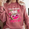 Our Students Are One In A Melon Teacher Watermelon Summer Comfort Colors Sweatshirt Crimson
