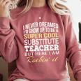 Substitute Teacher T Shirt School Tee Comfort Colors Sweatshirt Crimson Substitute Teacher T Shirt School Tee Comfort Colors Sweatshirt Crimson