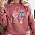 Being A Substitute Teacher Substitute Teaching Comfort Colors Sweatshirt Crimson