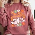 Be Like Subtraction Make A Difference Teacher Student Math Comfort Colors Sweatshirt Crimson
