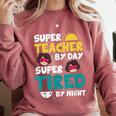 Super Hero Teacher Superheroes Comfort Colors Sweatshirt Crimson Super Hero Teacher Superheroes Comfort Colors Sweatshirt Crimson