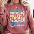 Superhero & Special Education Teacher Men Women Comfort Colors Sweatshirt Crimson Superhero & Special Education Teacher Men Women Comfort Colors Sweatshirt Crimson