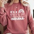Support Public Education Teacher Red For Ed Indiana Comfort Colors Sweatshirt Crimson Support Public Education Teacher Red For Ed Indiana Comfort Colors Sweatshirt Crimson