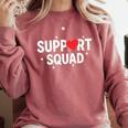 Support Squad Cute Heart Supportive Teacher Team Member Comfort Colors Sweatshirt Crimson Support Squad Cute Heart Supportive Teacher Team Member Comfort Colors Sweatshirt Crimson