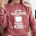Support Teachers Support Kids Teacher Red For Ed 2019 Comfort Colors Sweatshirt Crimson Support Teachers Support Kids Teacher Red For Ed 2019 Comfort Colors Sweatshirt Crimson