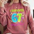 I Survived 67 Days Of School 67 Meme Science Teacher Comfort Colors Sweatshirt Crimson I Survived 67 Days Of School 67 Meme Science Teacher Comfort Colors Sweatshirt Crimson