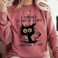 I Survived 67 Days Of School Teachers Students Humor Comfort Colors Sweatshirt Crimson I Survived 67 Days Of School Teachers Students Humor Comfort Colors Sweatshirt Crimson