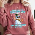 Surviving The Teacher Life Pjs Pajamas Christmas Xmas Teache Comfort Colors Sweatshirt Crimson