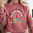 It Takes A Big Heart To Shape Little Minds Teacher Assistant Comfort Colors Sweatshirt Crimson It Takes A Big Heart To Shape Little Minds Teacher Assistant Comfort Colors Sweatshirt Crimson