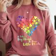 It Takes A Big Heart To Shape Little Minds Teacher Student Men Women Kids Comfort Colors Sweatshirt Crimson