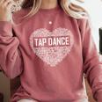 Tap Dance Heart Lover Tap Dancer Dancing Teacher For Men Women Girls Kids Comfort Colors Sweatshirt Crimson Tap Dance Heart Lover Tap Dancer Dancing Teacher For Men Women Girls Kids Comfort Colors Sweatshirt Crimson