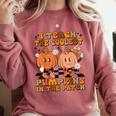 I Teach The Coolest Pumpkins In The Patch Teacher Halloween Comfort Colors Sweatshirt Crimson