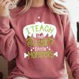 I Teach The Cutest Little Monsters Halloween Teacher Spooky Comfort Colors Sweatshirt Crimson