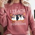 I Teach The Cutest Little Penguins Cute School Teacher Tee Comfort Colors Sweatshirt Crimson I Teach The Cutest Little Penguins Cute School Teacher Tee Comfort Colors Sweatshirt Crimson