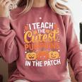 I Teach The Cutest Pumpkins Tshirt Halloween Teacher Comfort Colors Sweatshirt Crimson I Teach The Cutest Pumpkins Tshirt Halloween Teacher Comfort Colors Sweatshirt Crimson