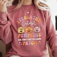 I Teach The Cutest Pumpkins In The Patch 1st Grade Teacher For Men Women Kids Comfort Colors Sweatshirt Crimson I Teach The Cutest Pumpkins In The Patch 1st Grade Teacher For Men Women Kids Comfort Colors Sweatshirt Crimson