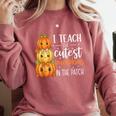I Teach The Cutest Pumpkins In The Patch Fall Autumn Teacher Comfort Colors Sweatshirt Crimson I Teach The Cutest Pumpkins In The Patch Fall Autumn Teacher Comfort Colors Sweatshirt Crimson