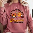I Teach The Cutest Pumpkins In The Patch Halloween Teacher For Men Women Kids Comfort Colors Sweatshirt Crimson I Teach The Cutest Pumpkins In The Patch Halloween Teacher For Men Women Kids Comfort Colors Sweatshirt Crimson