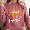 I Teach The Cutest Pumpkins In The Patch Shirt Teacher Comfort Colors Sweatshirt Crimson