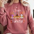 I Teach The Cutest Turkeys School Teachers Thanksgiving Comfort Colors Sweatshirt Crimson I Teach The Cutest Turkeys School Teachers Thanksgiving Comfort Colors Sweatshirt Crimson