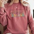 Teach Them Love Them Watch Them Grow Teacher Comfort Colors Sweatshirt Crimson Teach Them Love Them Watch Them Grow Teacher Comfort Colors Sweatshirt Crimson