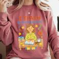 I Teach In My Pajamas Crayon Home School Teacher PJs Comfort Colors Sweatshirt Crimson I Teach In My Pajamas Crayon Home School Teacher PJs Comfort Colors Sweatshirt Crimson