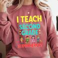I Teach Second Grade Superheroes Teacher Superhero Comfort Colors Sweatshirt Crimson I Teach Second Grade Superheroes Teacher Superhero Comfort Colors Sweatshirt Crimson
