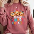 I Teach Smart Cookies Cute Back To School Teacher Comfort Colors Sweatshirt Crimson I Teach Smart Cookies Cute Back To School Teacher Comfort Colors Sweatshirt Crimson