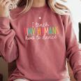 I Teach Tiny Humans How To Dance Ballet Dance Teacher Kids Comfort Colors Sweatshirt Crimson I Teach Tiny Humans How To Dance Ballet Dance Teacher Kids Comfort Colors Sweatshirt Crimson