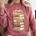 I Teach History Month Black Teacher Melanin Comfort Colors Sweatshirt Crimson
