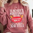 Teacher Assistant Teaching School Ninja Appreciation Comfort Colors Sweatshirt Crimson Teacher Assistant Teaching School Ninja Appreciation Comfort Colors Sweatshirt Crimson