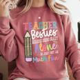 Teacher Besties Because Going Crazy Alone Is Not As Much Fun Comfort Colors Sweatshirt Crimson Teacher Besties Because Going Crazy Alone Is Not As Much Fun Comfort Colors Sweatshirt Crimson