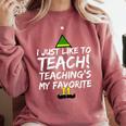 Teacher Christmas Teaching Is My Favorite Comfort Colors Sweatshirt Crimson Teacher Christmas Teaching Is My Favorite Comfort Colors Sweatshirt Crimson
