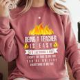 Being a Teacher Is Easy Everything Is On Fire T-Shirt For Men Women Kids Comfort Colors Sweatshirt Crimson Being a Teacher Is Easy Everything Is On Fire T-Shirt For Men Women Kids Comfort Colors Sweatshirt Crimson