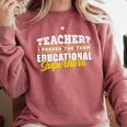 Teacher Educational Superhero School Teachers Comfort Colors Sweatshirt Crimson Teacher Educational Superhero School Teachers Comfort Colors Sweatshirt Crimson